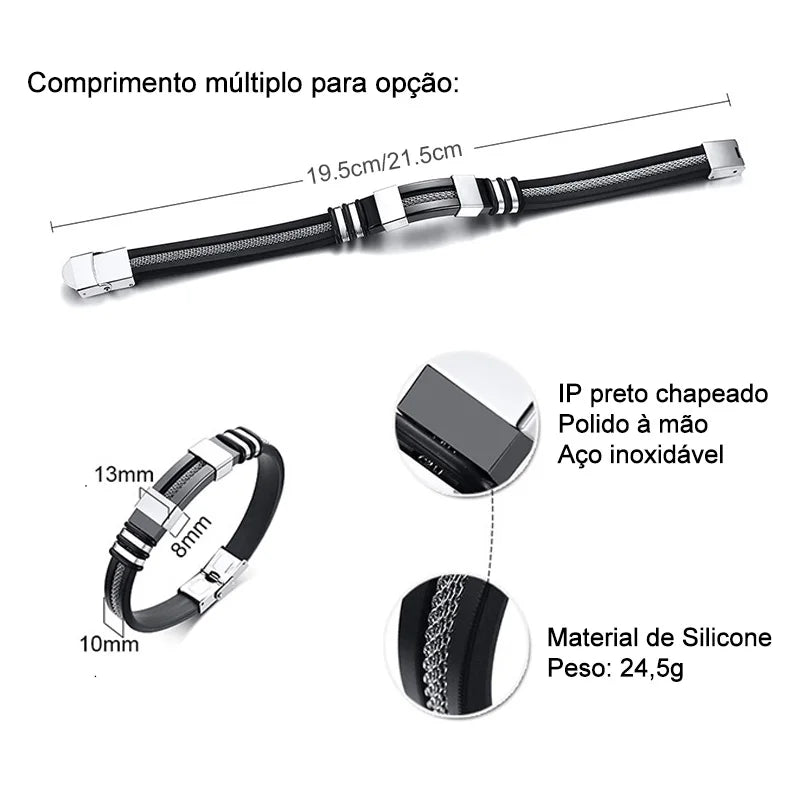 Pulseira Masculina Titan Elegance