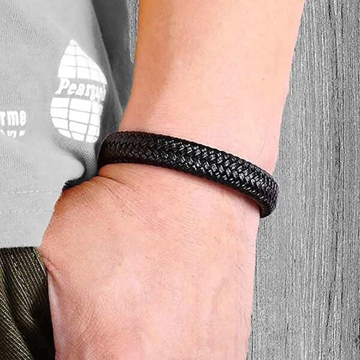 Pulseira Masculina Magnética de Couro